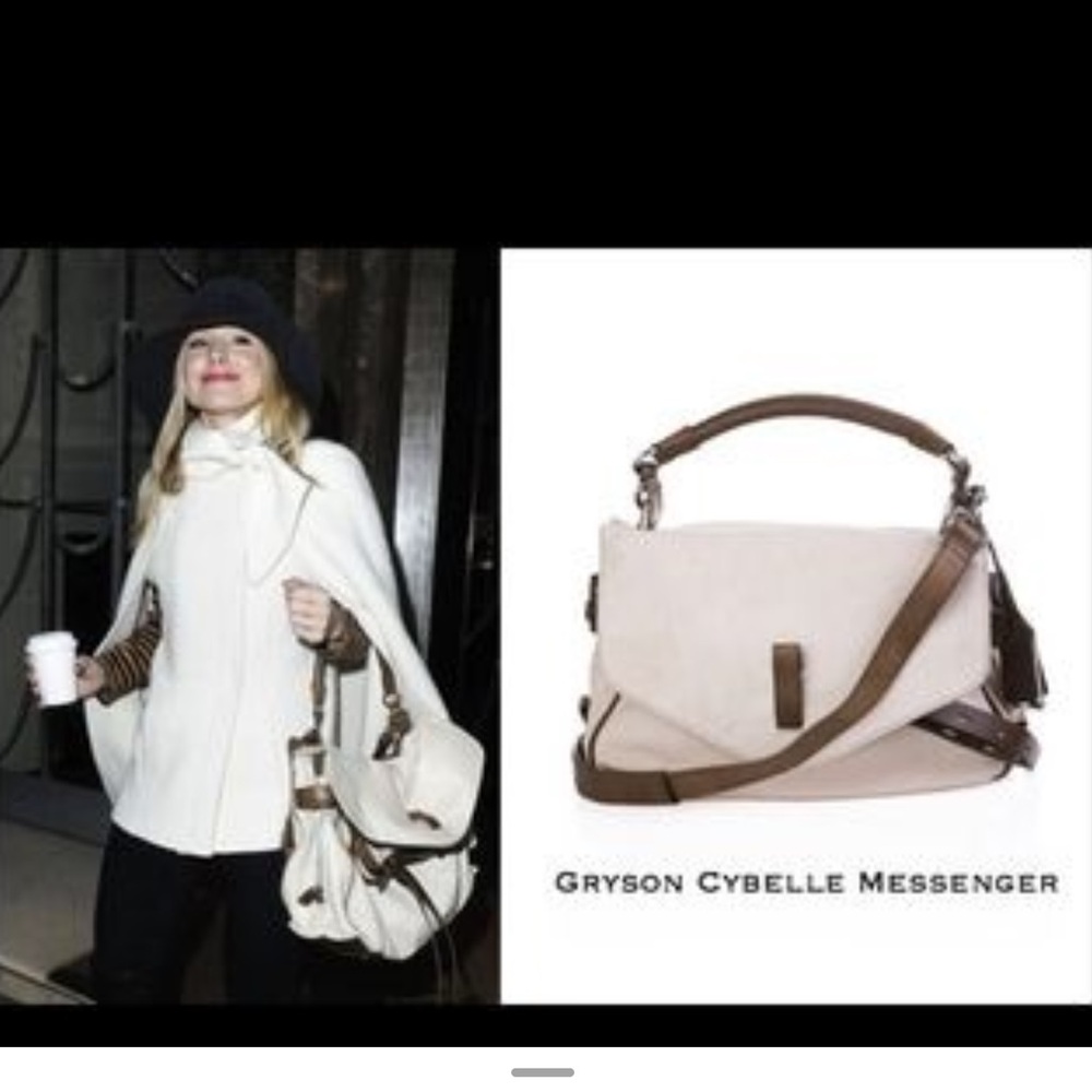 Gryson Cybelle Messenger Crossbody Bag Lambskin